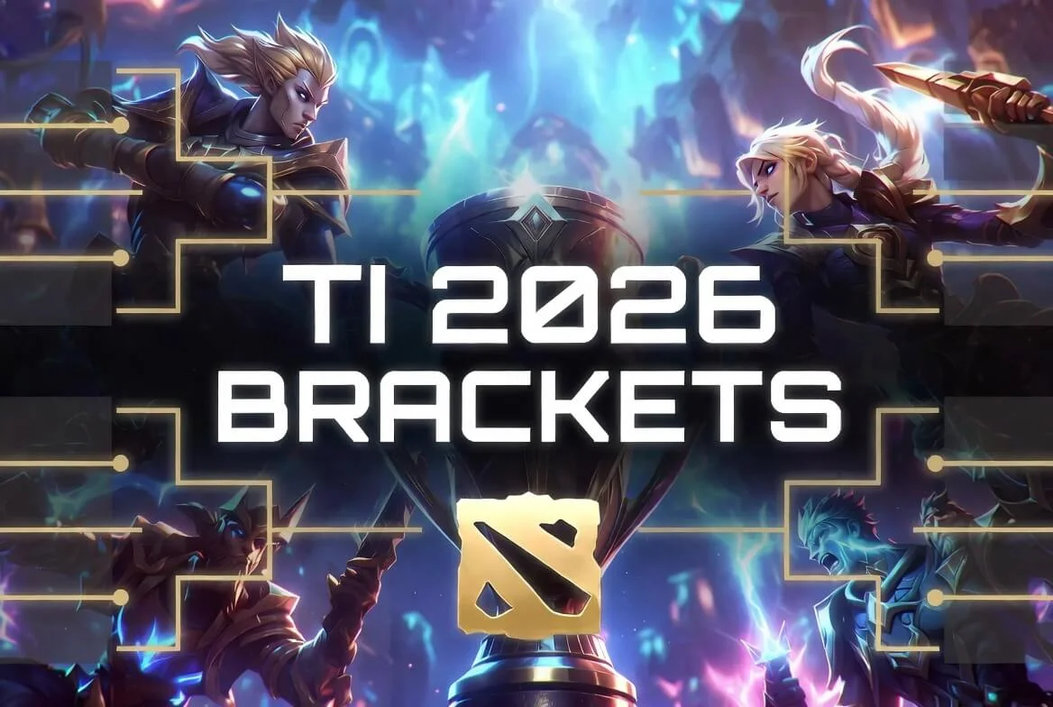 TI 2026 bracket and standings visual for the Shanghai playoff