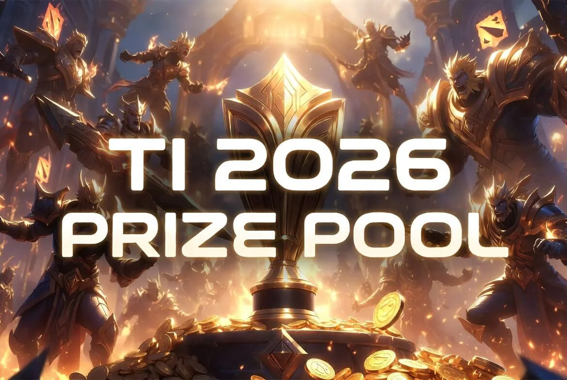 TI 2026 prize pool illustration with the confirmed base figure