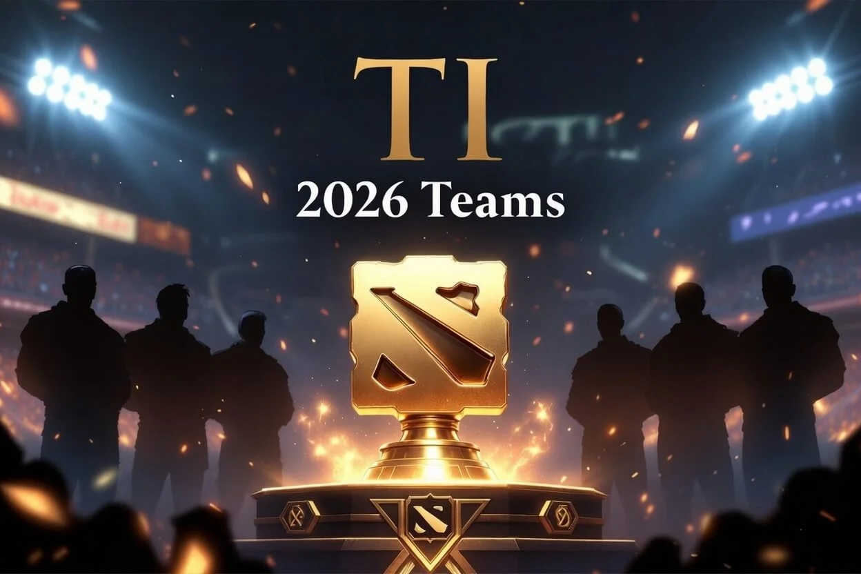 TI 2026 teams line-up graphic for the Shanghai field